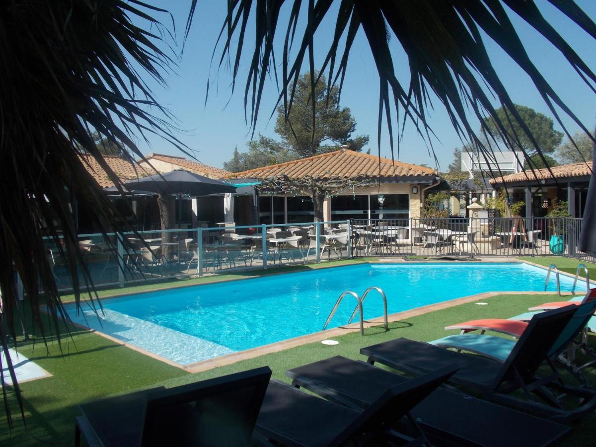 Logis Hotel Restaurant Uzes Pont Du Gard ภายนอก รูปภาพ