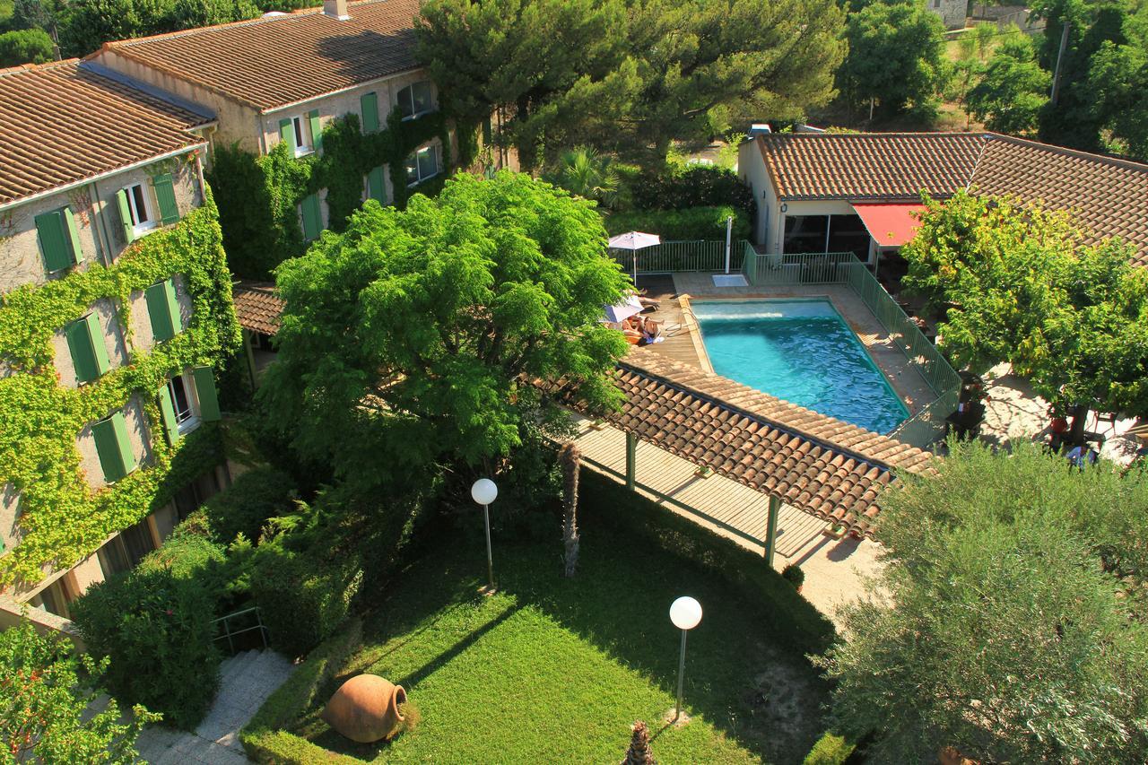 Logis Hotel Restaurant Uzes Pont Du Gard ภายนอก รูปภาพ